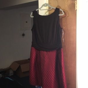 NWT sz 18 American Living Black and Red Dress